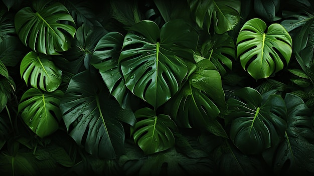 Monstera folha planta folha de fundo