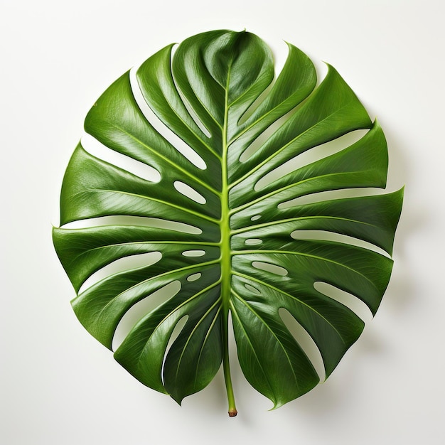 Foto monstera obliqua blatt weiß hd auf weißem hintergrund