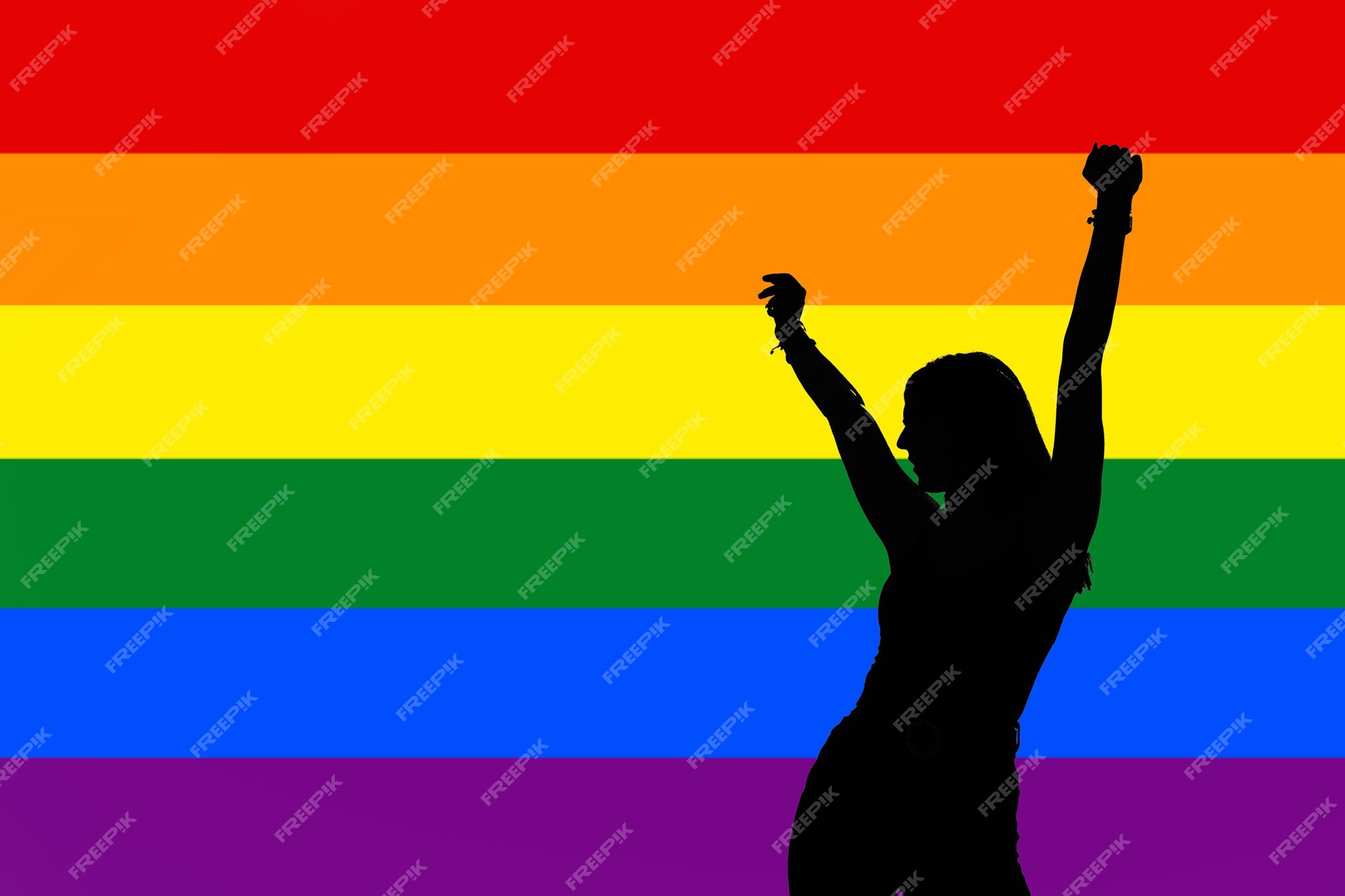 Bandeira LGBT Fotomontagem