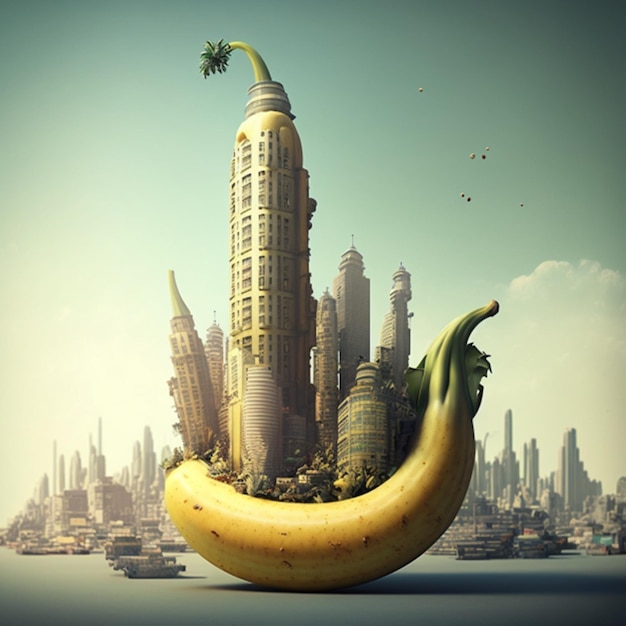 Montagem da Cidade das Bananas