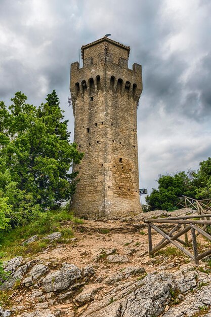 Montale-Turm auf dem Monte Titano Republik San Marino