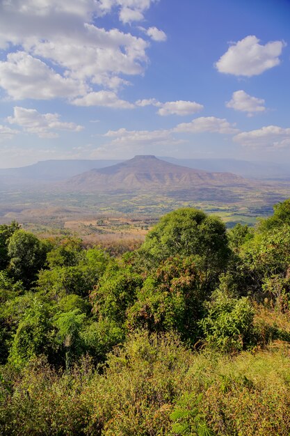 montaña colina paisaje azul cielo