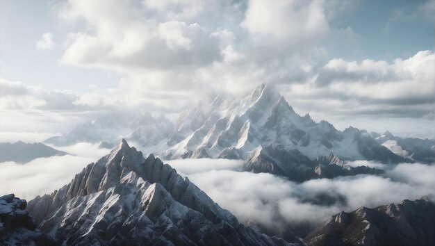 Foto la montaña del dragón blanco