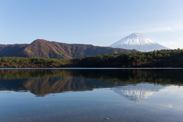 Montaña Fuji y lago saiko