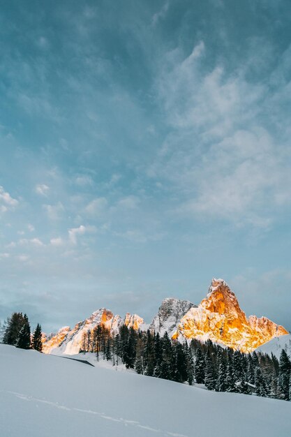 montaña de invierno