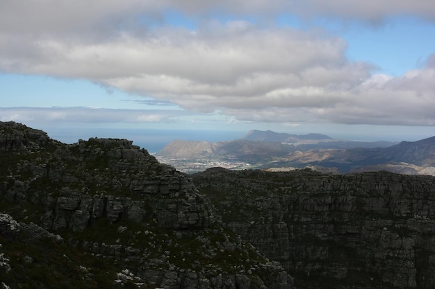 montaña de la mesa de ciudad del cabo de sudáfrica