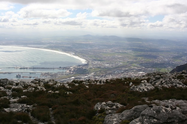 montaña de la mesa de ciudad del cabo de sudáfrica