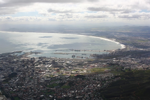 montaña de la mesa de ciudad del cabo de sudáfrica