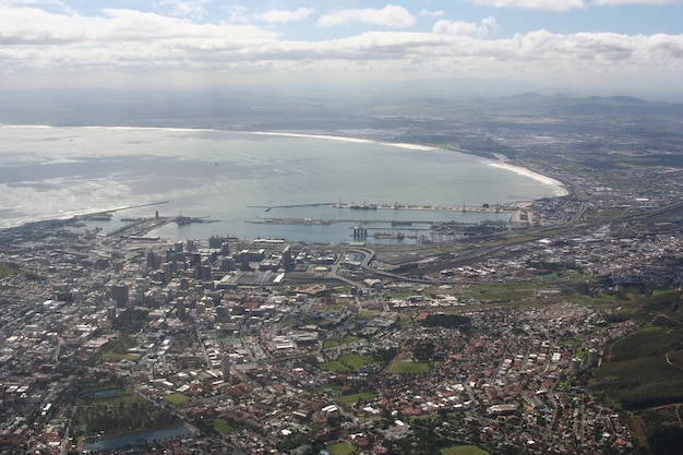 montaña de la mesa de ciudad del cabo de sudáfrica