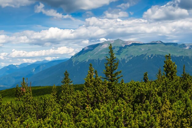 Foto una montaña con una montaña en el fondo y una montaña en la parte posterior