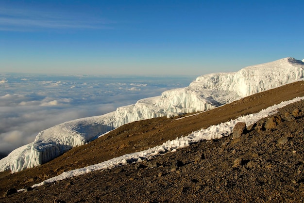 La montaña nevada de Chimborazo