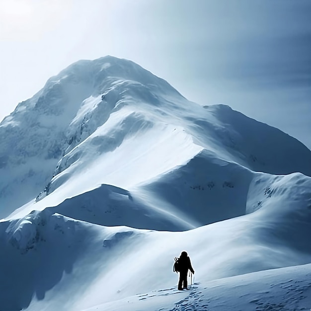 montaña y nieve