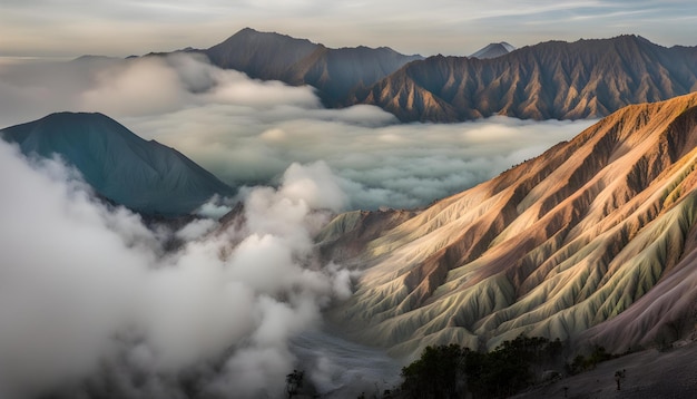 una montaña con el nombre de la en él