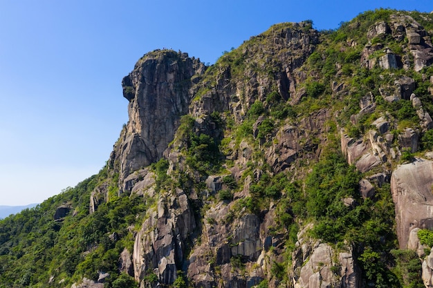 La montaña de la roca del león en Hong Kong