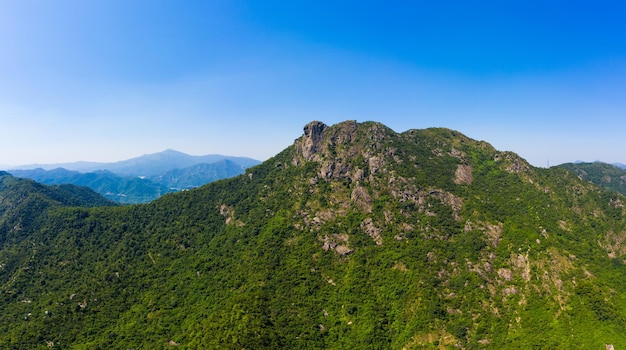 Montaña de la roca del león de Hong Kong