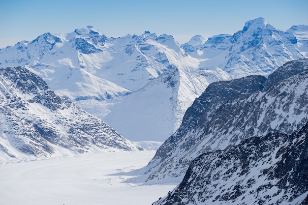 Montaña suiza, Jungfrau, Suiza, estación de esquí