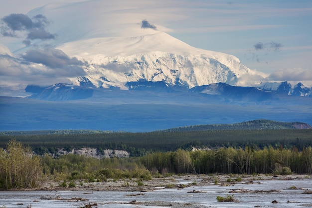 Montañas de Alaska en verano