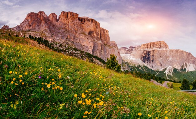 Montañas en los alpes