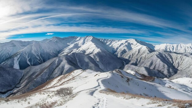 Foto montañas cubiertas de nieve en colorado, ee.uu.