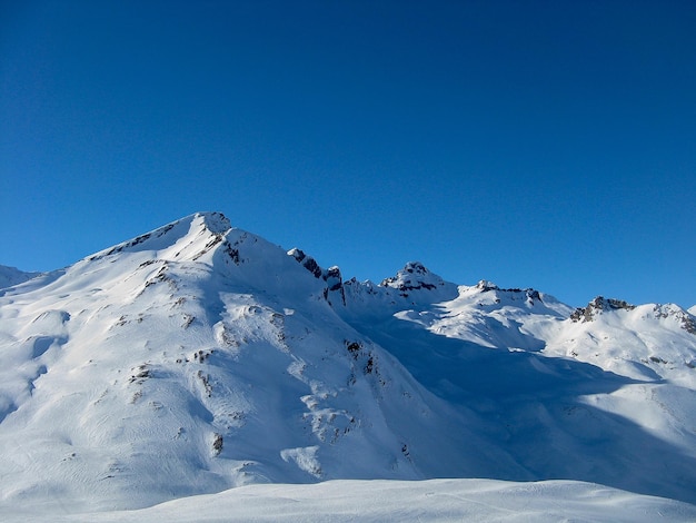 Montañas fronterizas entre Italia y Francia