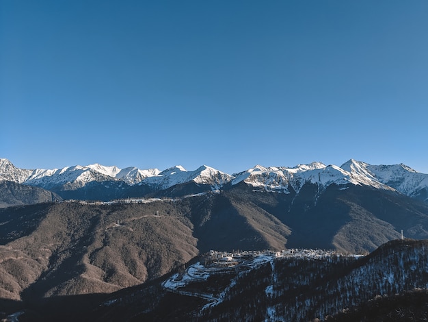 Montañas de invierno de Krasnaya Polyana