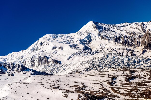 Montañas nevadas Chamonix Mont Blanc HauteSavoie Alpes Francia