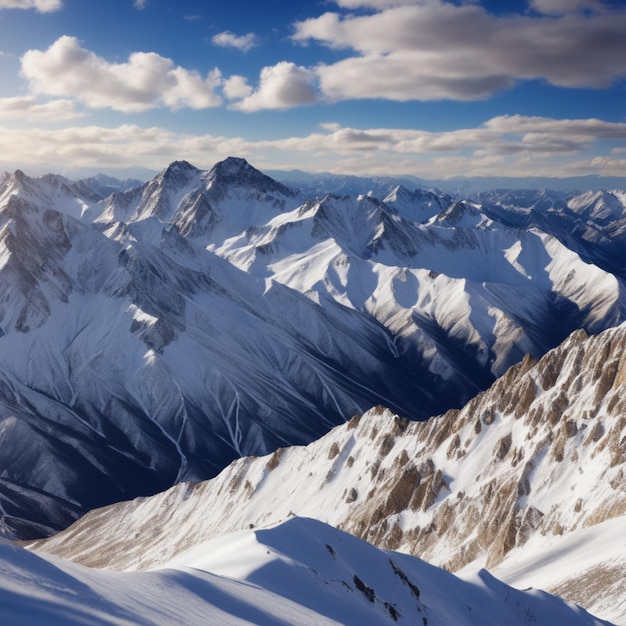 montañas nevadas