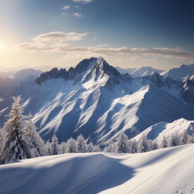 montañas nevadas