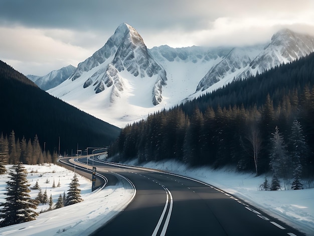 montañas nevadas