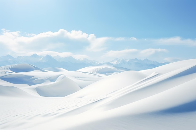 Montañas de nieve de invierno