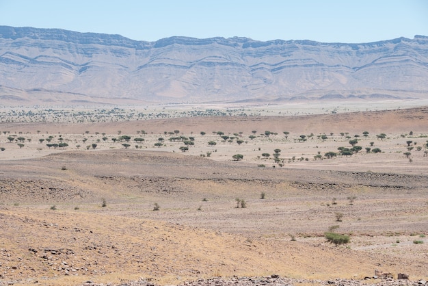 Montañas del paisaje de Marruecos