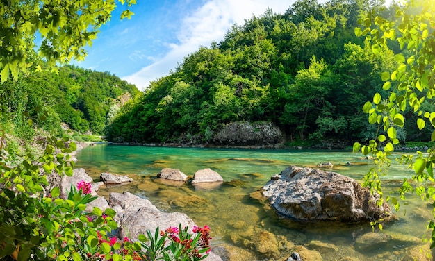 Montañas y el río Tara