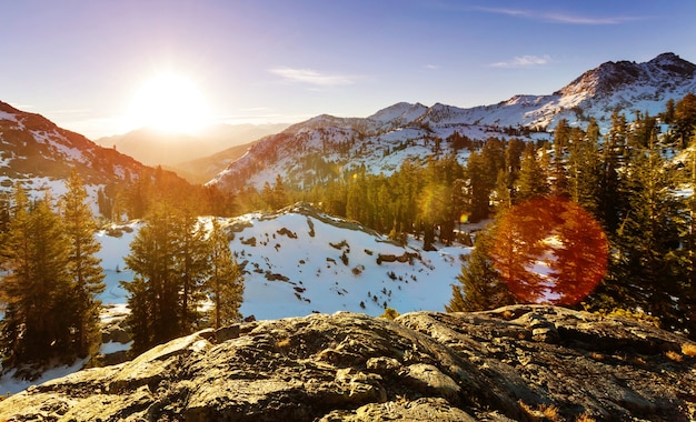 Montañas de sierra nevada