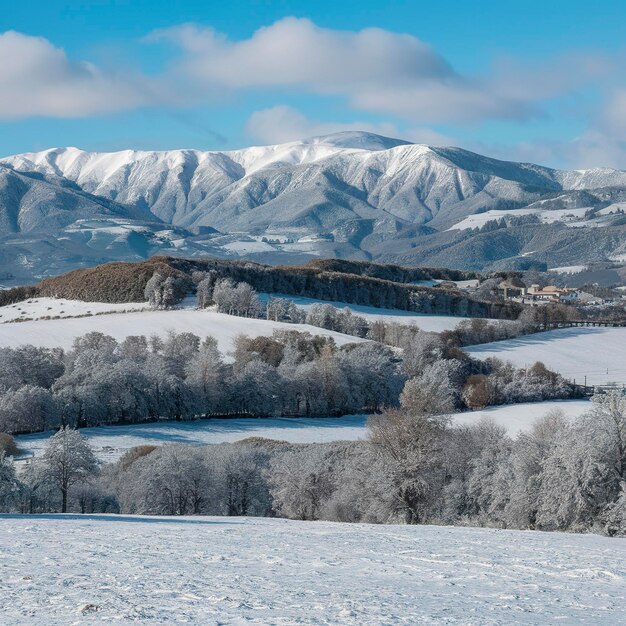 Foto las montañas de snow gredos en ávila, españa