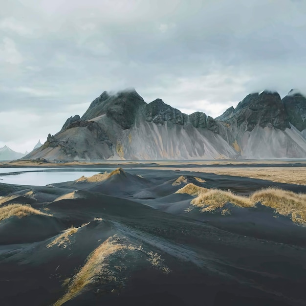 Montañas vestrahorn en stokksnes islandia