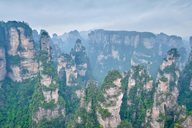 Foto las montañas zhangjiajie, china