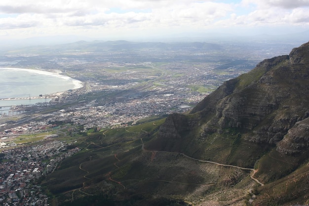Montanha da mesa da Cidade do Cabo da África do Sul