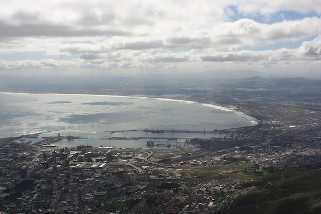 Montanha da mesa da Cidade do Cabo da África do Sul