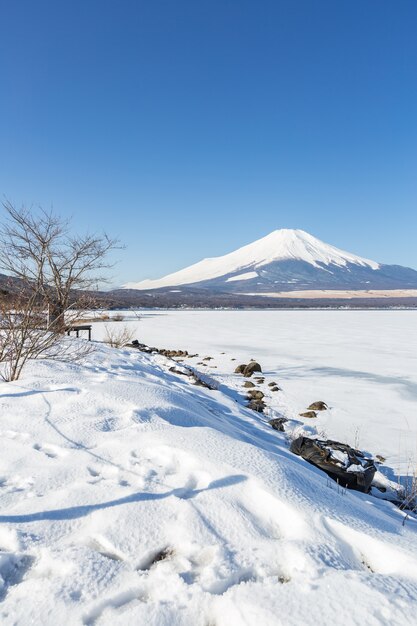 Montanha Fuji inverno