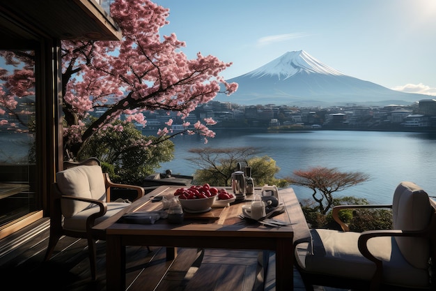 montanha fuji vista japonesa férias viajando destino fotografia profissional