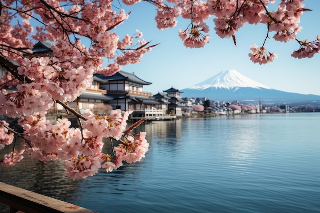 montanha fuji vista japonesa férias viajando destino fotografia profissional