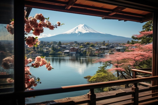 montanha fuji vista japonesa férias viajando destino fotografia profissional