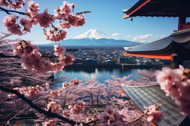 montanha fuji vista japonesa férias viajando destino fotografia profissional