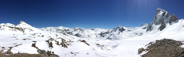 Montanha panorâmica no inverno