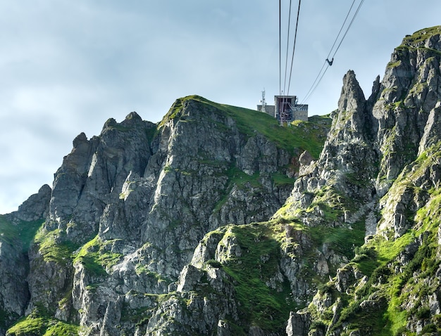 Montanha tatra, polônia, teleférico para a montanha kasprowy wierch