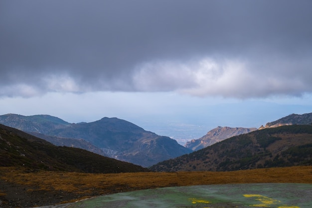 Foto montanhas da serra nevada granada andaluzia