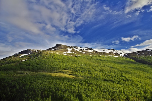 Montanhas e vales da Noruega