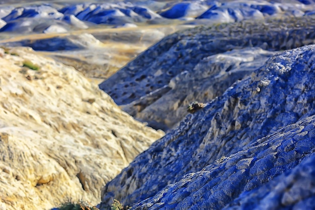montanhas multicoloridas, fundo de textura geológica, depósitos de minerais multicoloridos, paisagem