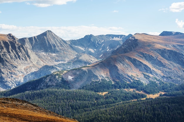 Foto montanhas rochosas no colorado