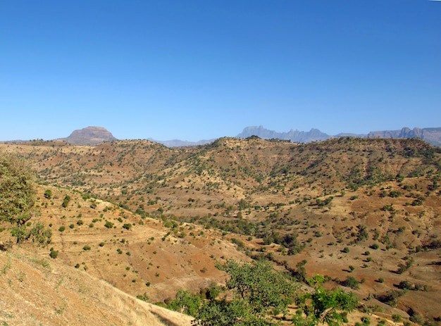 Montanhas simeon na etiópia, áfrica